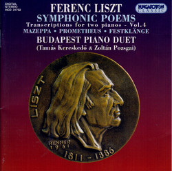 Liszt: Symphonic Poems for 2 Pianos, Vol. 4