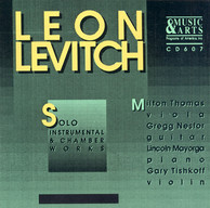 Levitch: Viola Sonata / Sonata for Solo Violin / Ricordo Di Mario / Violin Sonata