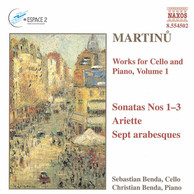 Martinu: Works for Cello and Piano, Vol.  1