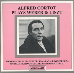 Alfred Cortot Plays Weber & Liszt (1925)