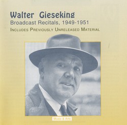 Gieseking Broadcast Recitals (1949-1951)