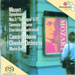 Mozart: Symphonies Nos. 5 and 29 / Serenades Nos. 6 and 13