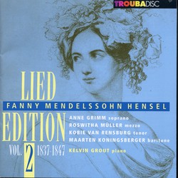 Mendelssohn-Hensel: Lied Edition, Vol. 2