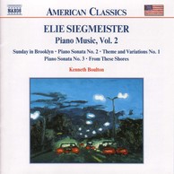 Siegmeister: Piano Music, Vol.  2