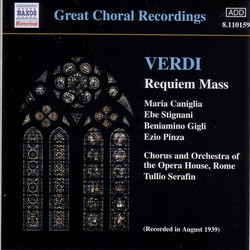 Verdi: Requiem (Gigli) (1939)