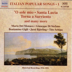 Italian Popular Songs, Vol.  1 (1930-1950)