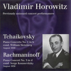 Tchaikovsky, P.I.: Piano Concerto No. 1 / Rachmaninov, S.: Piano Concerto No. 3 (Horowitz, Hollywood Bowl, W. Steinberg, Koussevitzky) (1949, 1950)