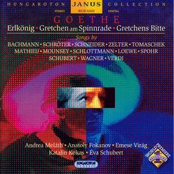Goethe Lieder - Settings of Erlkonig, Gretchen Am Spinnrade, and Gretchen's Ruhe