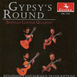 Guitar Quartet Arrangements - Byrd, W. / Praetorius, M. / Telemann, G.P. / Dowland, J. / Bull, J. (Gypsy\'s Round)