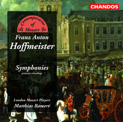 Hoffmeister: Symphonies in G Major / E Major / D Major