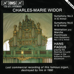 Widor - Organ Symphonies No.3, 6 and 1