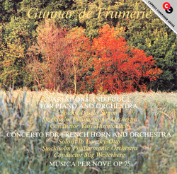 Frumerie: Variations and Fugue / Horn Concerto / Musica Per Nove