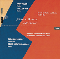 Brahms: Sonata for Violin and Piano No.1 Op. 78 / Franck: Sonata for Violin and Piano arr. for Cello and Piano