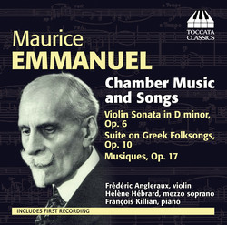 Emmanuel: Chamber Music and Songs