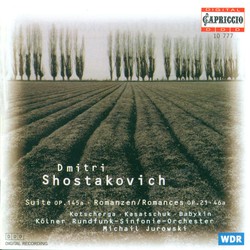 Shostakovich, D.: Suite On Words by Michelangelo / Romances - Opp. 21, 46
