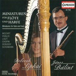 Flute and Harp Arrangements - Tartini, G. / Bach, J.S. / Mozart, W.A. / Tchaikovsky, P.I. / Liszt, F. / Grieg, E. / Chopin, F.