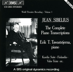 Sibelius - Complete Piano Transcriptions, Vol.1