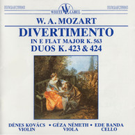 Trio Divertimento in E Flat Major K. 563 - Duos K. 423 and 424