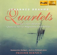 Brahms: Quartets for 4 Voices and Piano