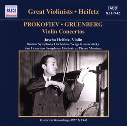 Prokofiev / Gruenberg: Violin Concertos (Heifetz) (1937, 1945)