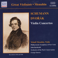 Dvorak / Schumann: Violin Concertos (Menuhin) (1936, 1938)