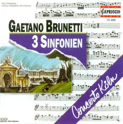 Brunetti, G.: Symphonies Nos. 22, 26 and 36