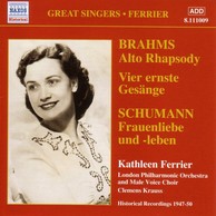 Brahms: Alto Rhapsody / Schumann: Frauenliebe Und Leben (Ferrier) (1947-1950)