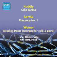 Bartok, B.: Rhapsody No. 1 / Weiner, L.: Lakodalmas / Kodaly, Z.: Cello Sonata (Starker) (1950)