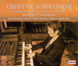 Keyboard Recital: Schornsheim, Christine - Bach, C.P.E. / Bach, W.F. / Bach, J.C. / Kirnberger, J.P. / Muthel, J.G. / Nichelmann, C.