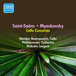Saint-Saens, C.: Cello Concerto No. 1 / Myaskovsky, N.: Cello Concerto (Rostropovich) (1956)
