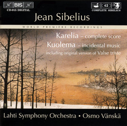 Sibelius - Karelia, complete score