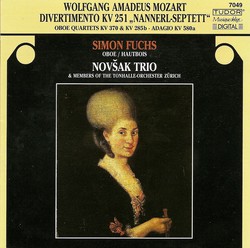 Mozart, W.A.: Divertimento No. 11 / Oboe Quartet, K. 370 / Flute Quartet No. 3 / Adagio in C Major