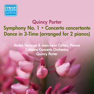 Porter, Q.: Symphony No. 1 / Concerto Concertante / Dance in 3-Time (Terrasse, Cohen, Colonne Concerts Orchestra, Porter) (1955)
