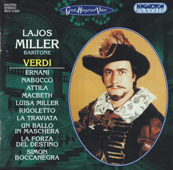 Miller, Lajos: Verdi Arias
