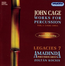Cage: Works for Percussion, Vol. 5 (1936-1991)