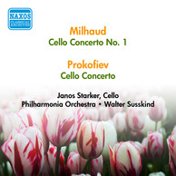 Milhaud, D.: Cello Concerto No. 1 / Prokofiev, S.: Cello Concerto (Starker) (1956)