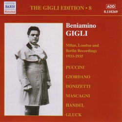 Gigli, Beniamino: Gigli Edition, Vol.  8: Milan, London and Berlin Recordings (1933-1935)