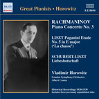 Rachmaninov: Piano Concerto No. 3 / Liszt: Paganini Etudes  (Horowitz) (1930)