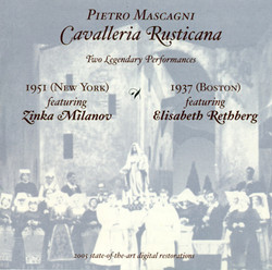 Mascagni, P.: Cavalleria Rusticana (Milanov, Rethberg) (1937, 1951)
